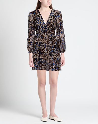 Woman Mini dress Blue Size S Viscose, Silk