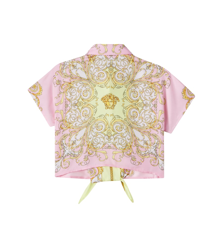Spring Barocco silk twill shirt