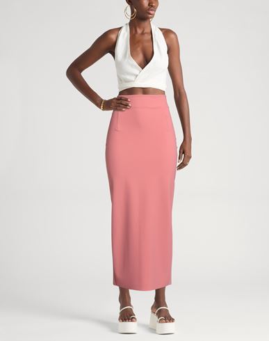 Woman Maxi skirt Salmon pink Size 10 Polyamide, Elastane