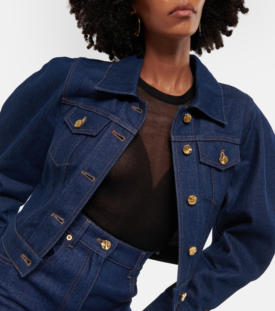 Cropped denim jacket