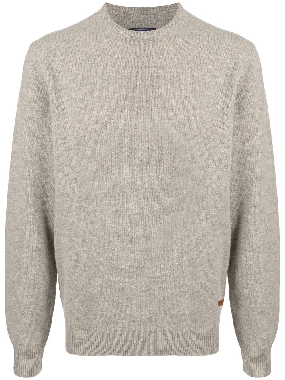 Essential Patch crewneck jumper - Brown