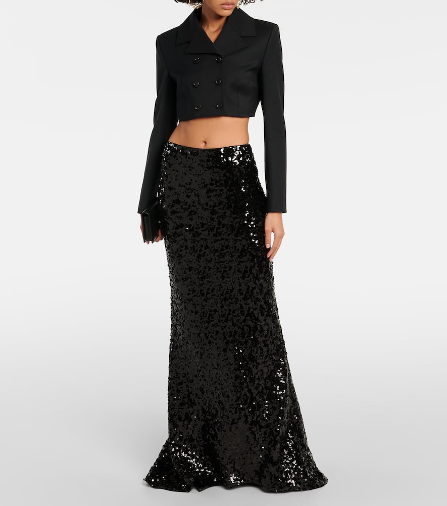 Sequined maxi skirt