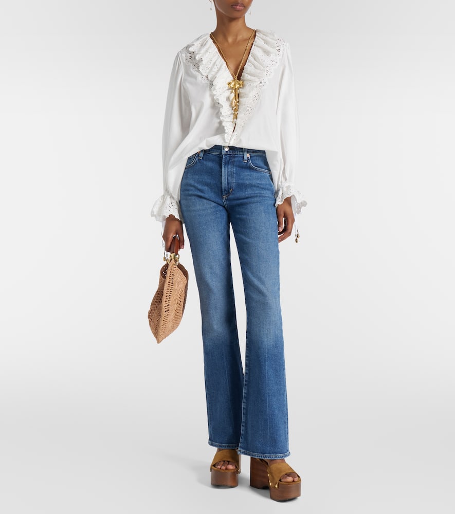 Lilah 325 high-rise flared jeans
