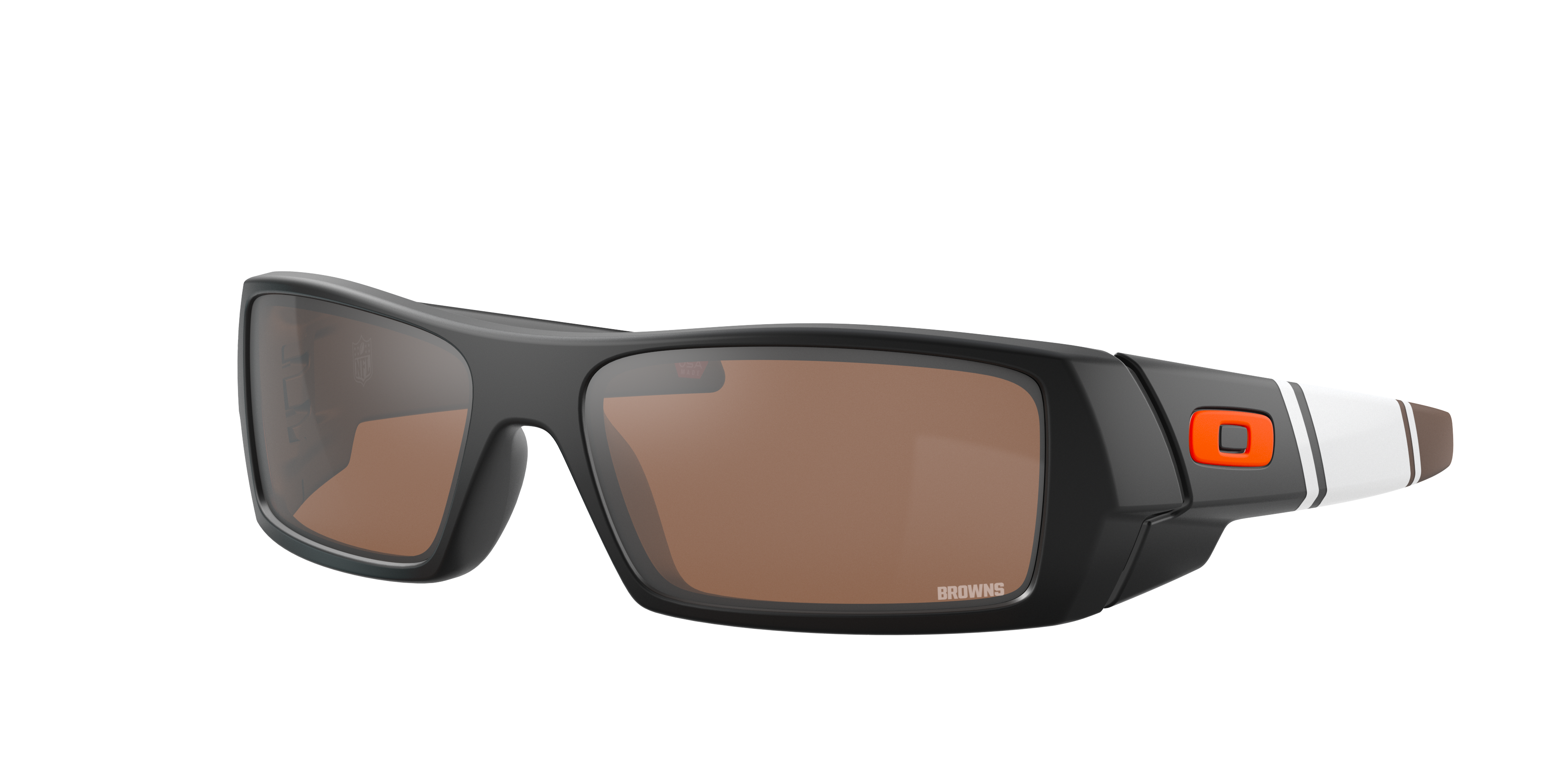 Oakley Man Sunglass Cleveland Browns Gascan® - Frame color: Matte Black, Lens color: Prizm Tungsten