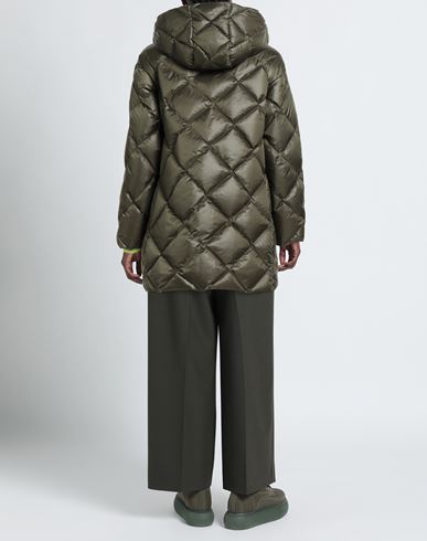 Woman Puffer Military green Size 10 Polyamide