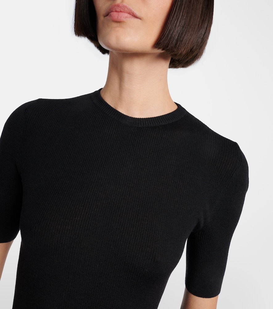 Celina ribbed-knit wool-blend top