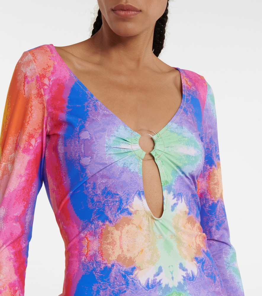 Exclusive to Mytheresa - Duke printed cutout minidress