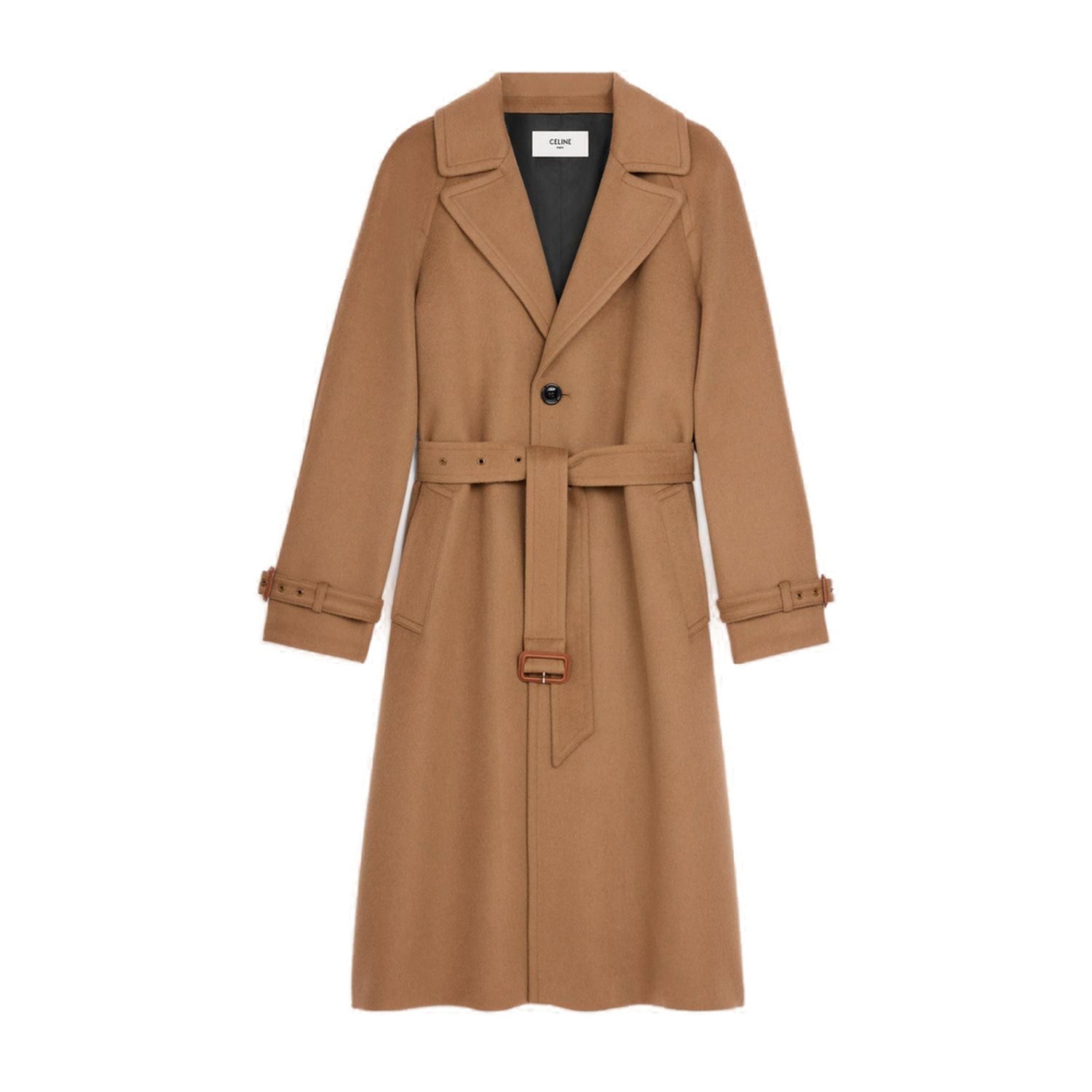 Belted Button-up Coat