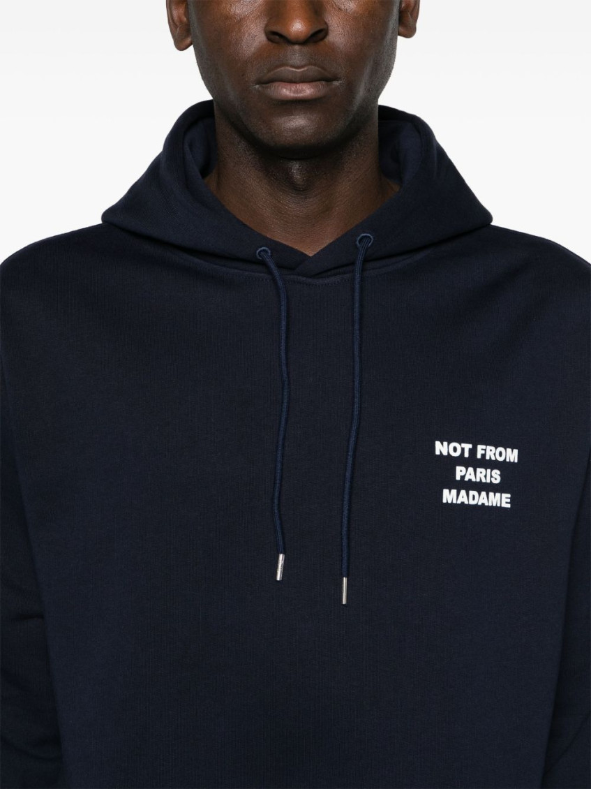 Slogan Hooded Sweatshirt