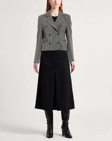Woman Blazer Grey Size 2 Polyester, Viscose, Elastane