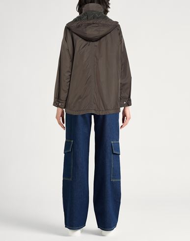 Paltò Woman Jacket Military green Size 6 Polyamide