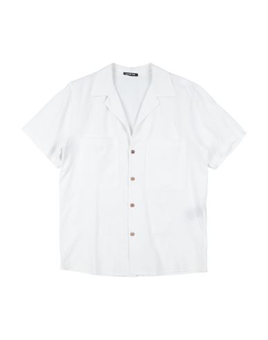Kid Boy Shirt White Size 14 Viscose, Linen