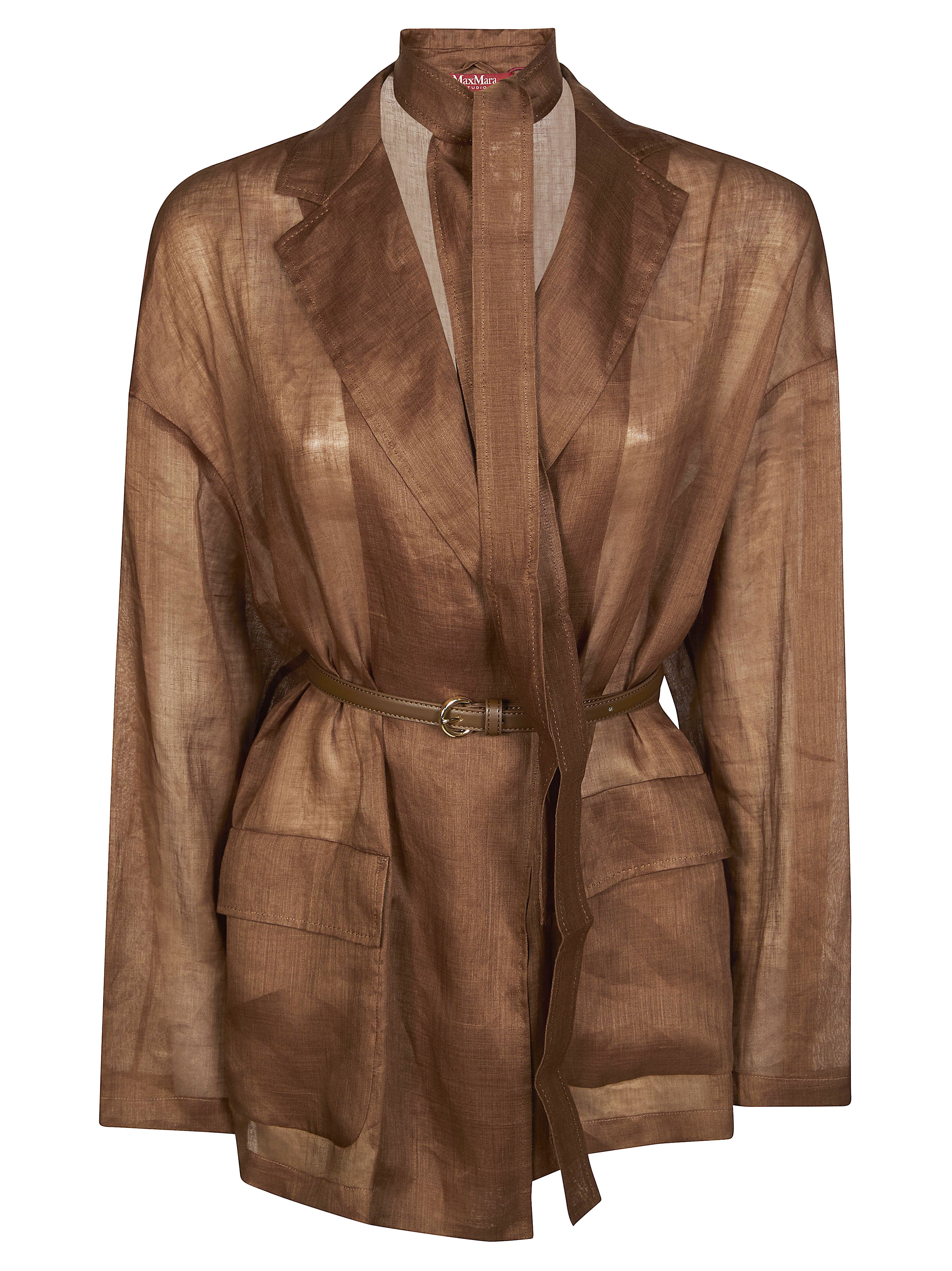 Sophisticated Women's Mini Jacket with Belt
