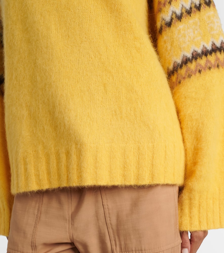 Fair Isle alpaca and wool-blend intarsia sweater