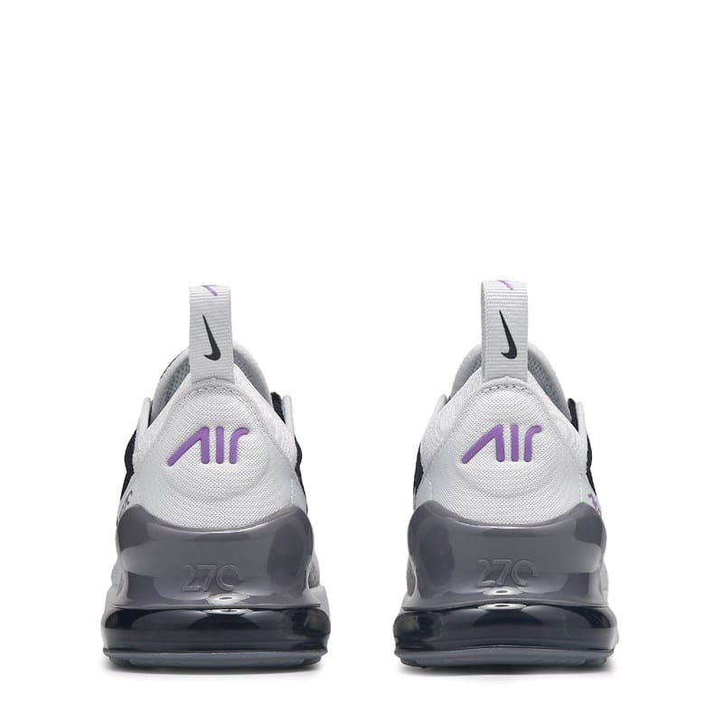 Kids' Air Max 270 Sneaker Little Kid Shoes (Grey/Black/Purple)