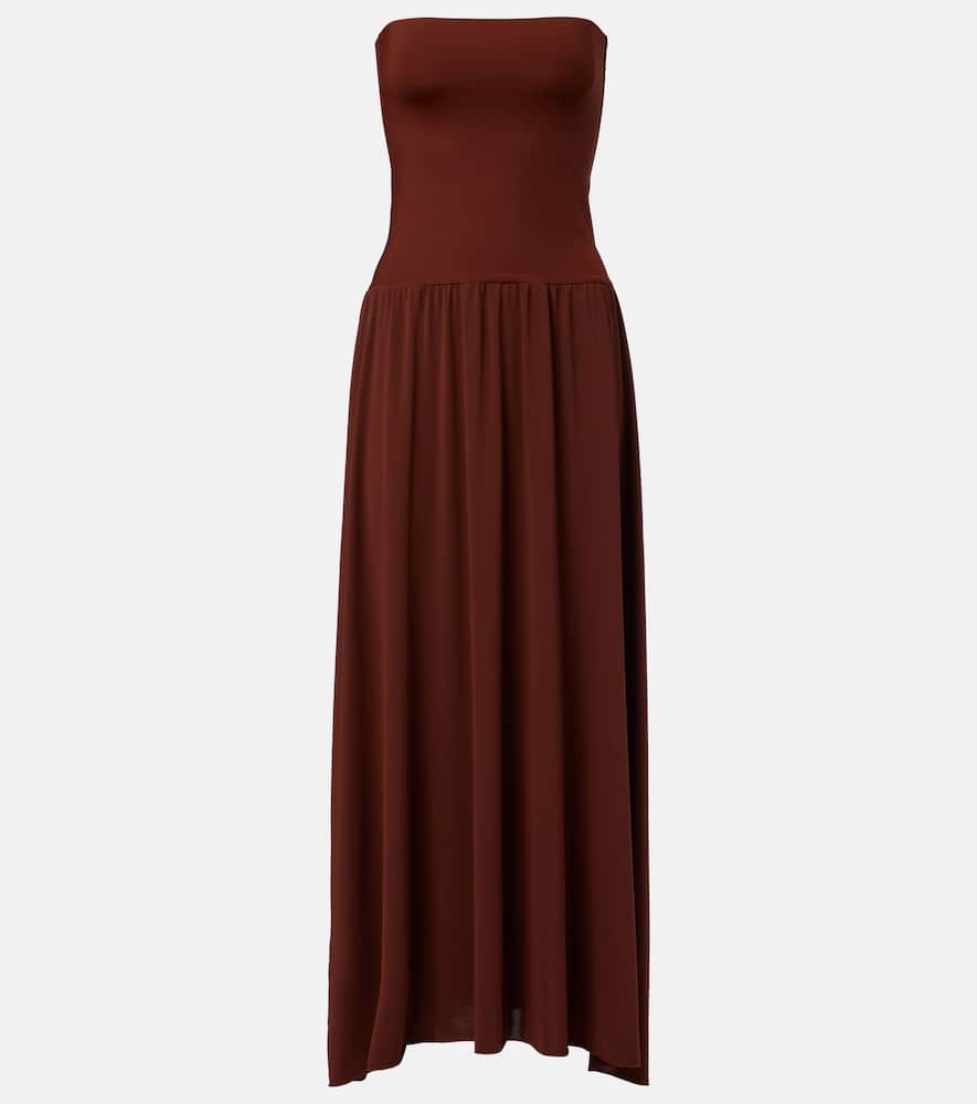 Oda pleated maxi dress