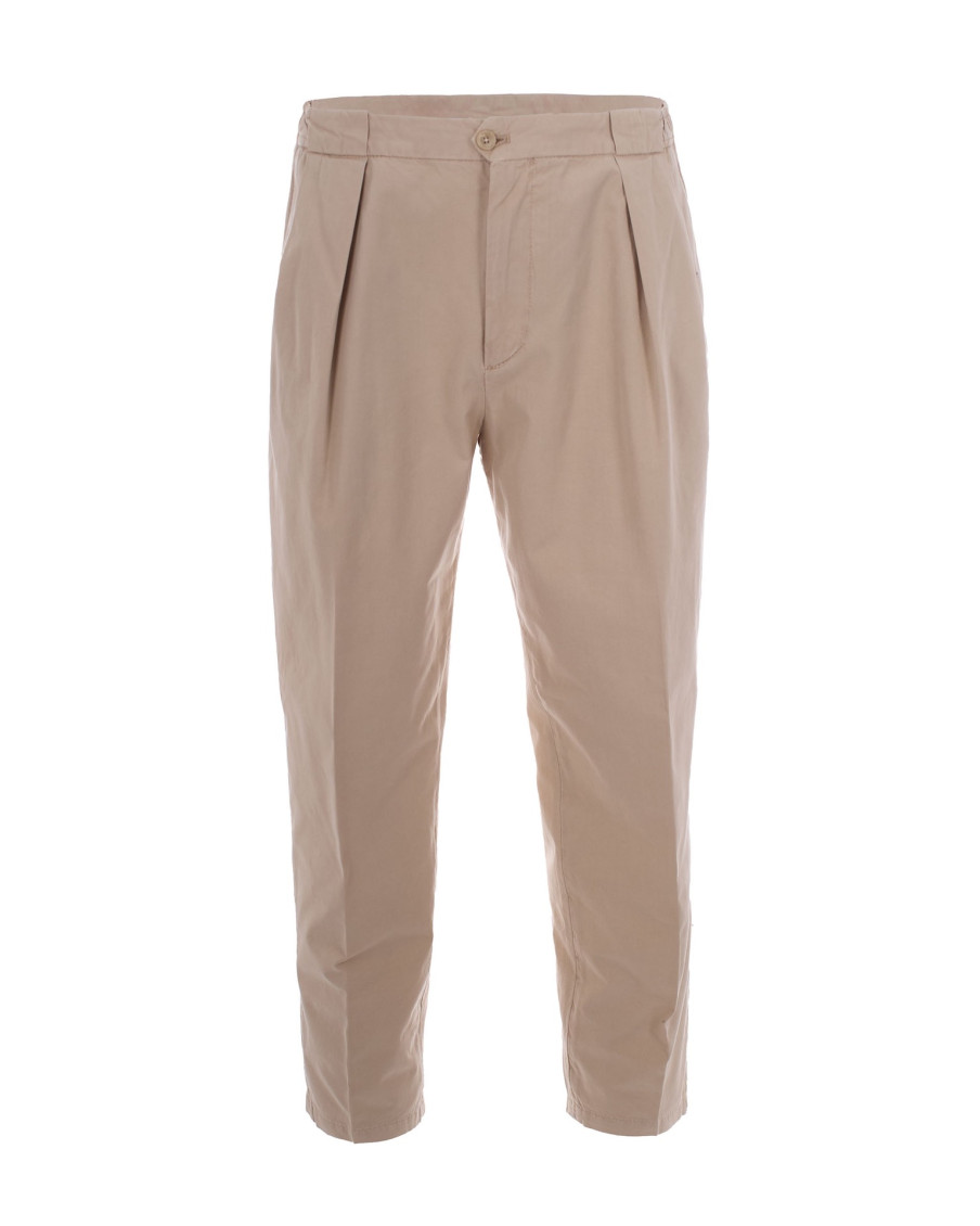 Beige Relaxed Chinos Pants