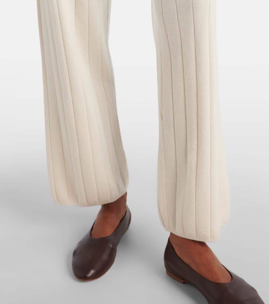 Jardin ribbed-knit cashmere sweatpants