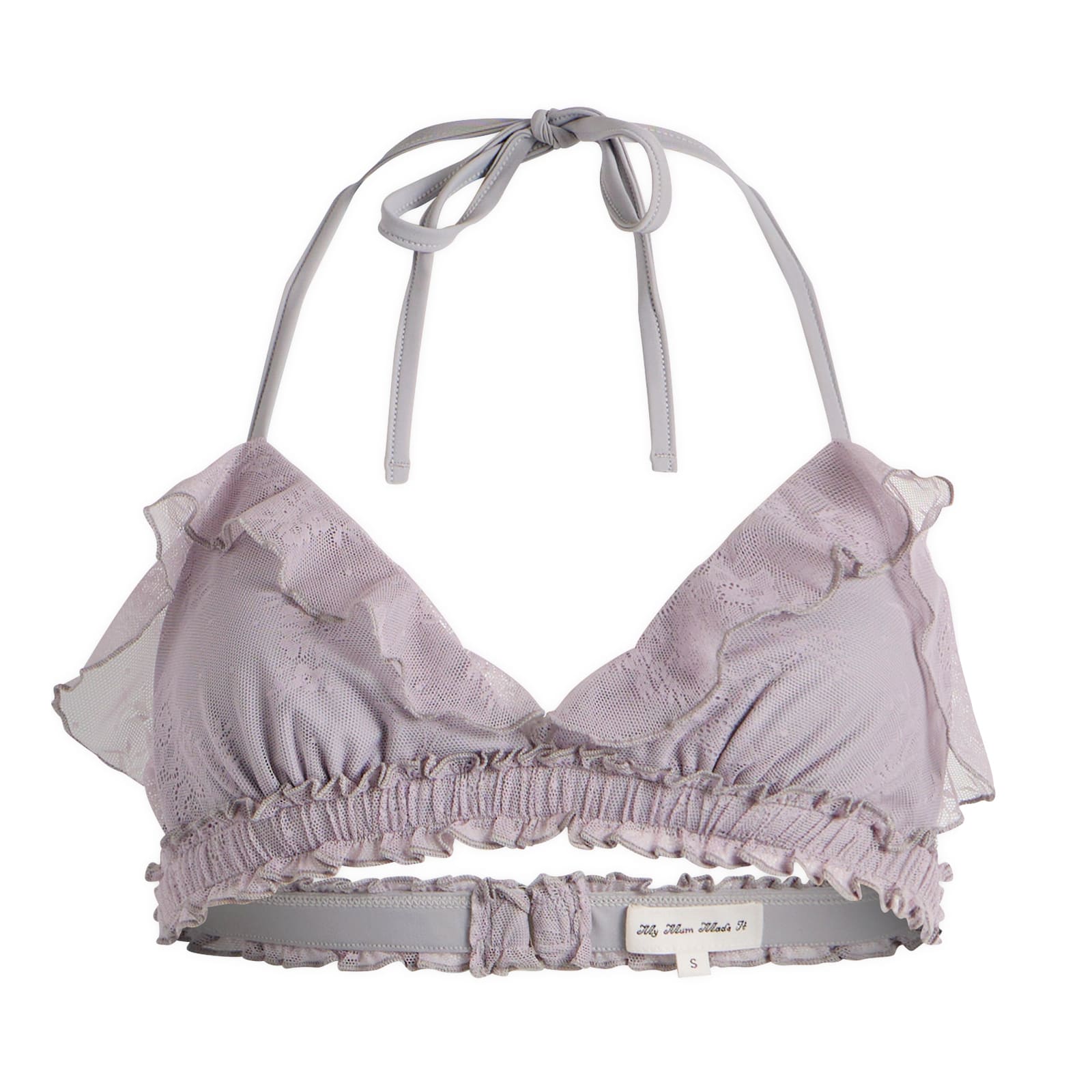 Women's Lace Frill Bikini Top Wisteria