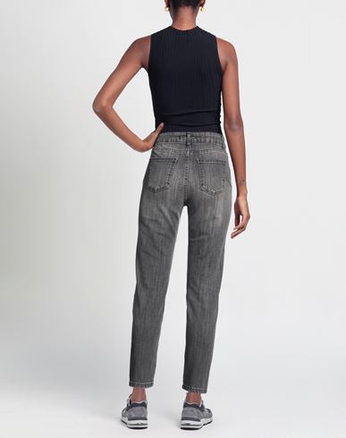 Woman Jeans Black Size XS Cotton, Elastic fibres