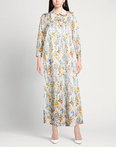 Woman Midi dress White Size 10 Silk, Elastane
