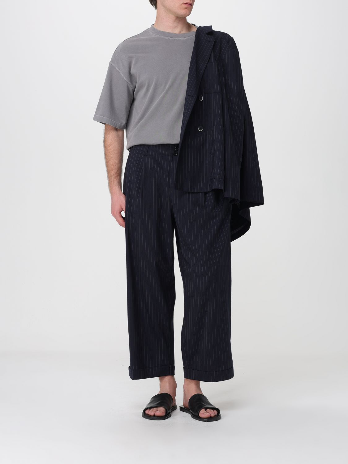 Pants Men color Blue