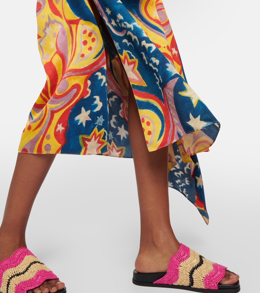 Printed midi dress