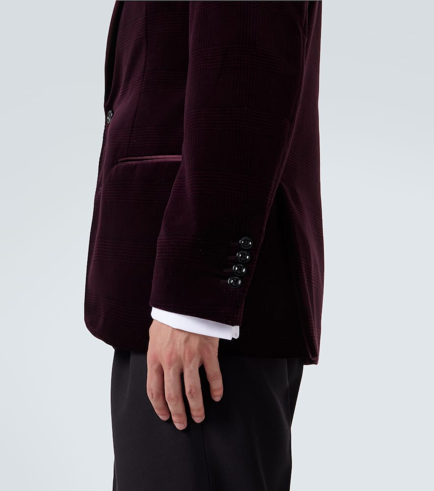 Cotton velvet blazer