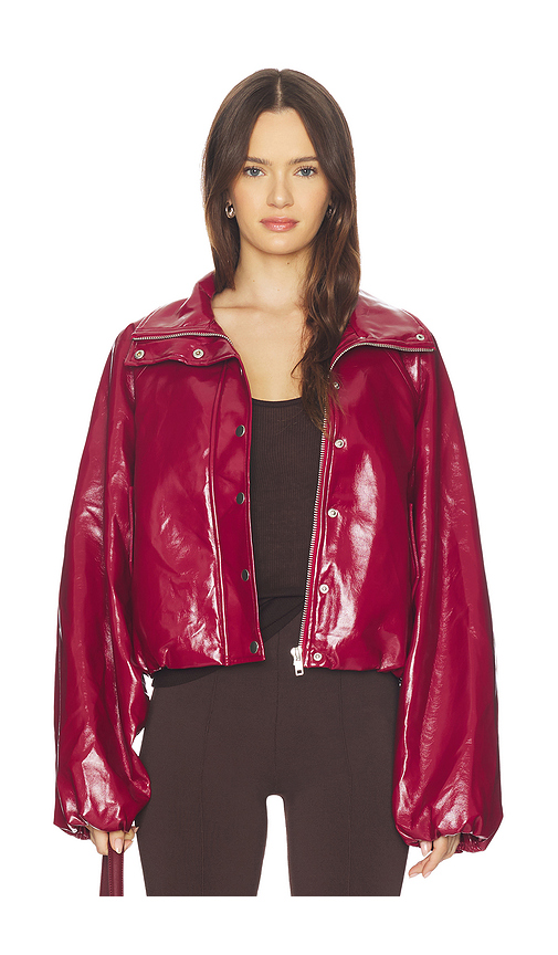 BY.DYLN Selena Jacket in Red. L. Also in M, S