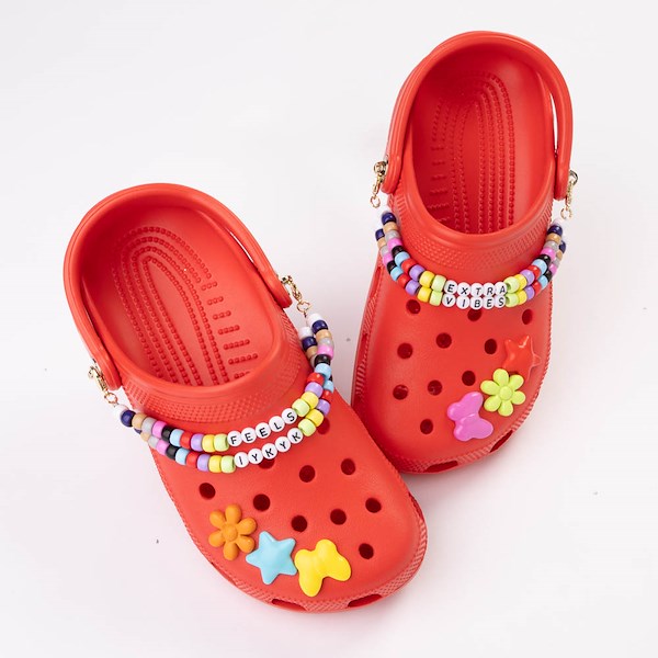 Crocs Classic Friendship Bracelet Clog - Red