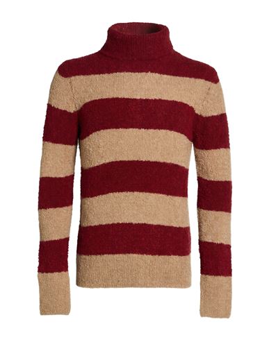 Man Turtleneck Red Size 38 Wool, Acrylic