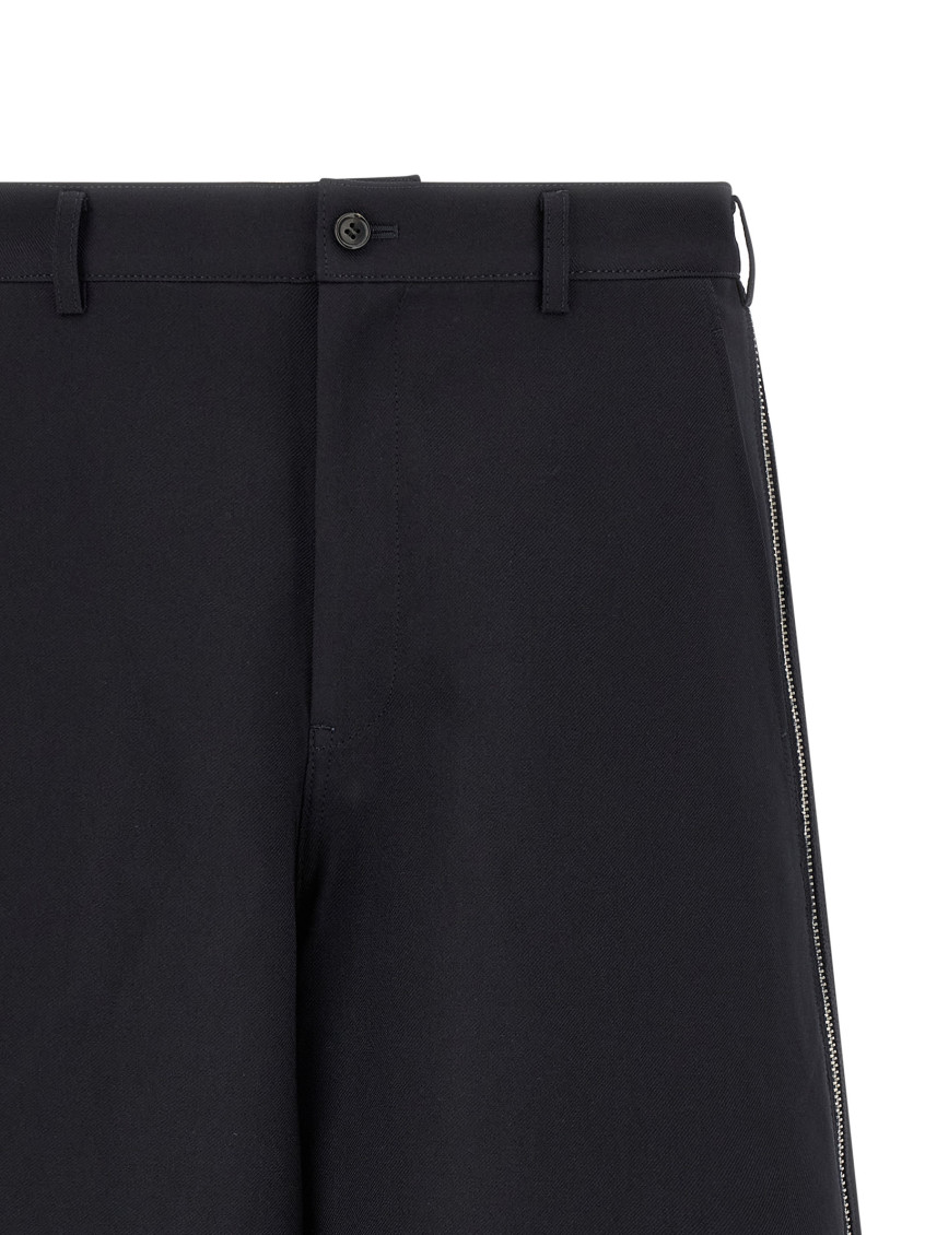 Blue Zip Bermuda Shorts