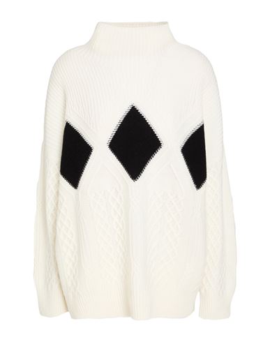 Woman Turtleneck White Size L Cashmere