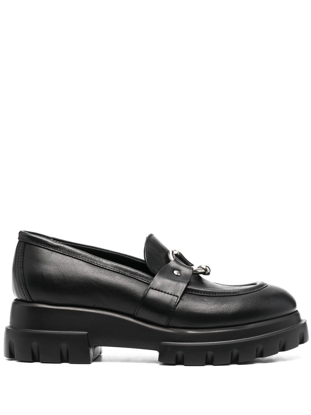 Monique chunky sole leather loafers