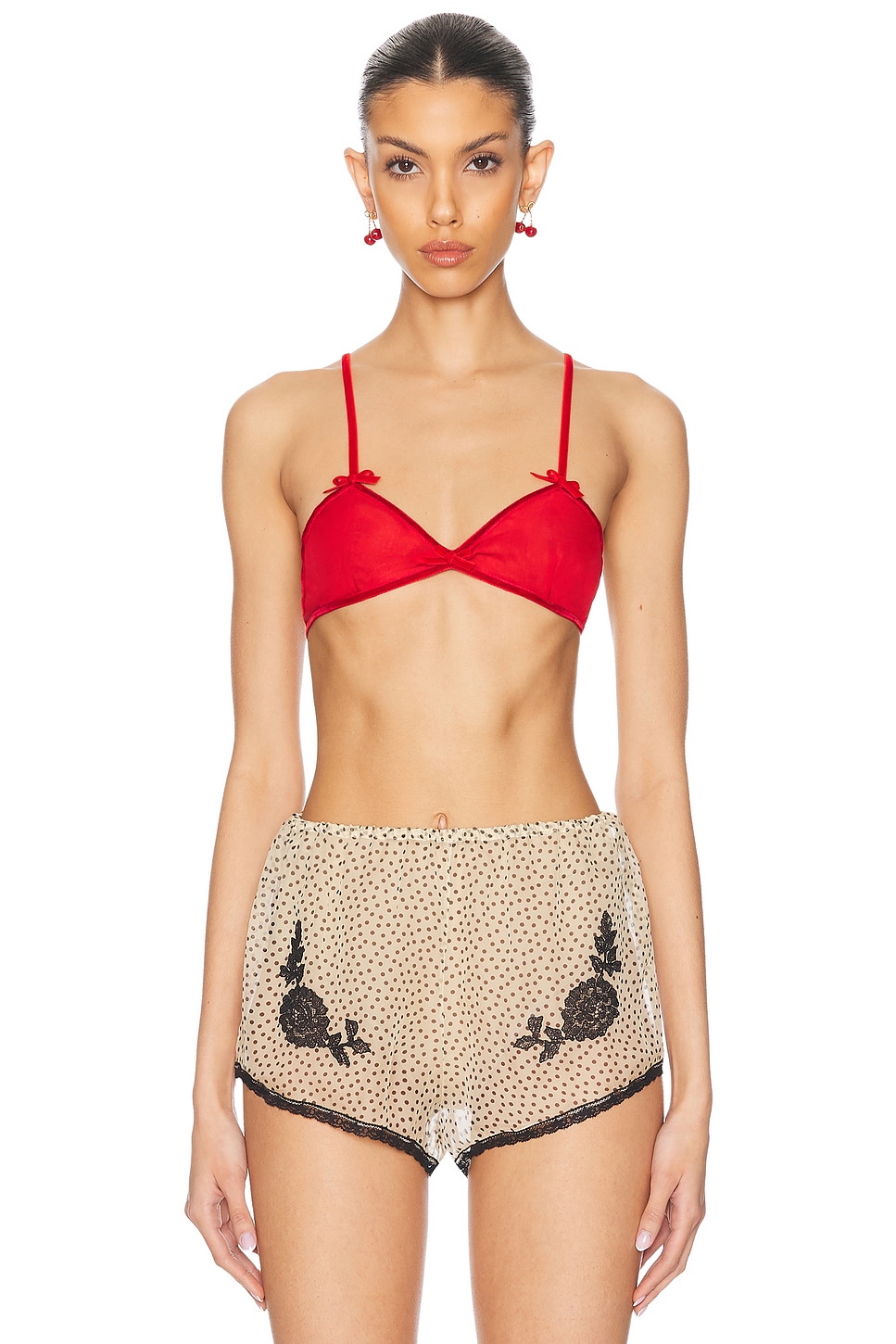 Valentino Solid Bra in Paris - Red.  40 also in