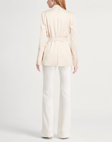 Woman Blazer Ivory Size 8 Cotton, Viscose, Elastane