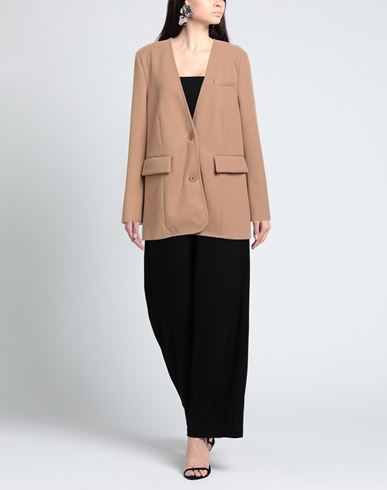 Woman Jacket Sand Size 2 Polyester