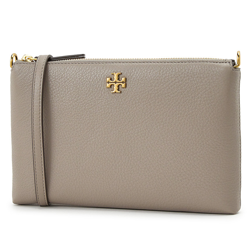 Kira Clutch In Grey Leather