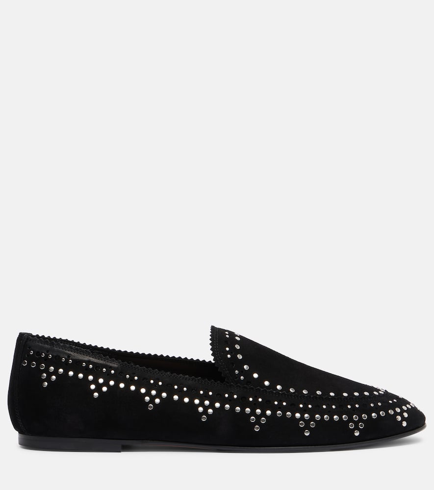 Skye embellished suede loafers