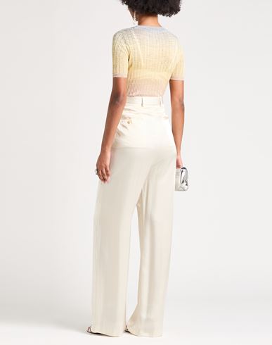 Woman Pants Ivory Size 8 Acetate, Viscose