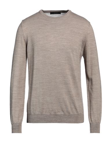 Man Sweater Light brown Size 44 Wool, Acrylic