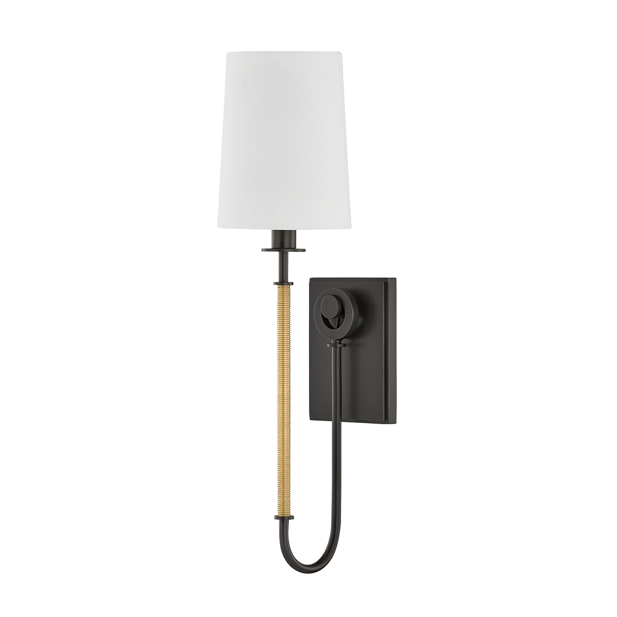 Aged Brass Distressed Bronze Wall Sconce from the Glenmont Collection