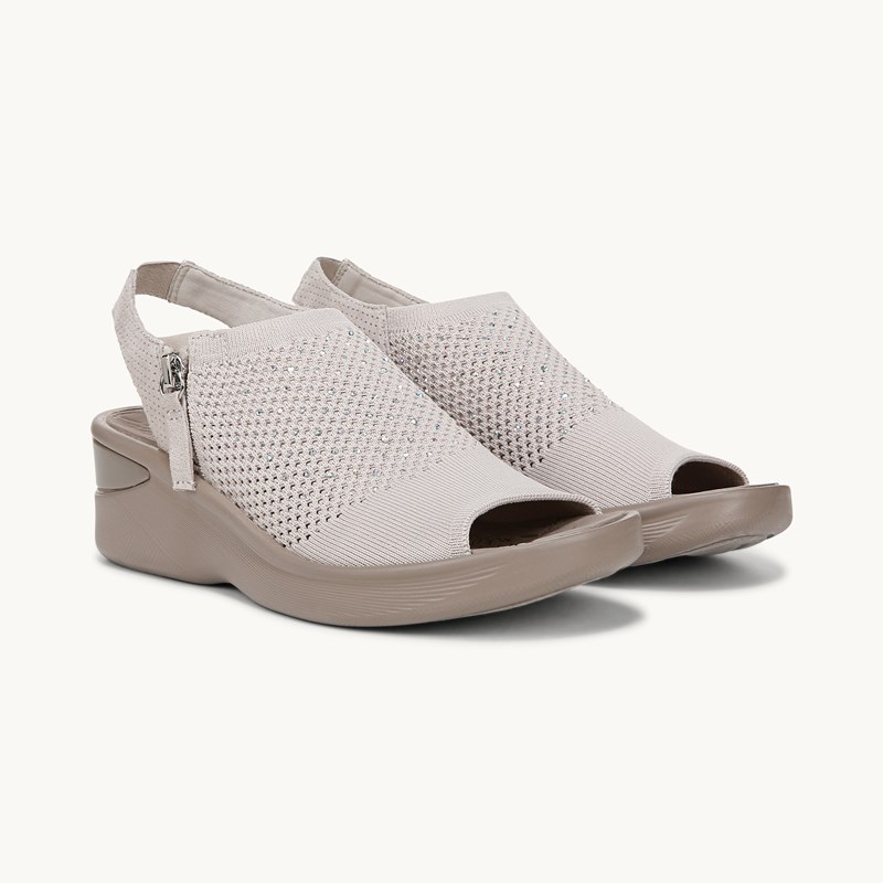 For Shoes Starlet Wedge Sandal Sand Knit Fabric
