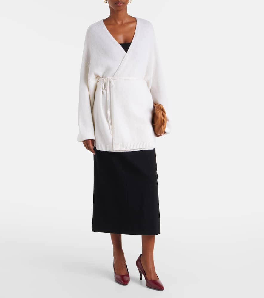 Laurina cashmere wrap cardigan