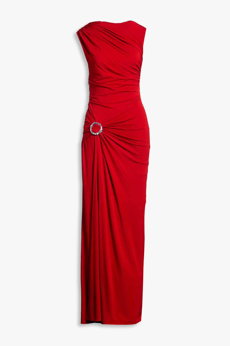 Blaine ruched stretch-jersey gown - Red - US 6