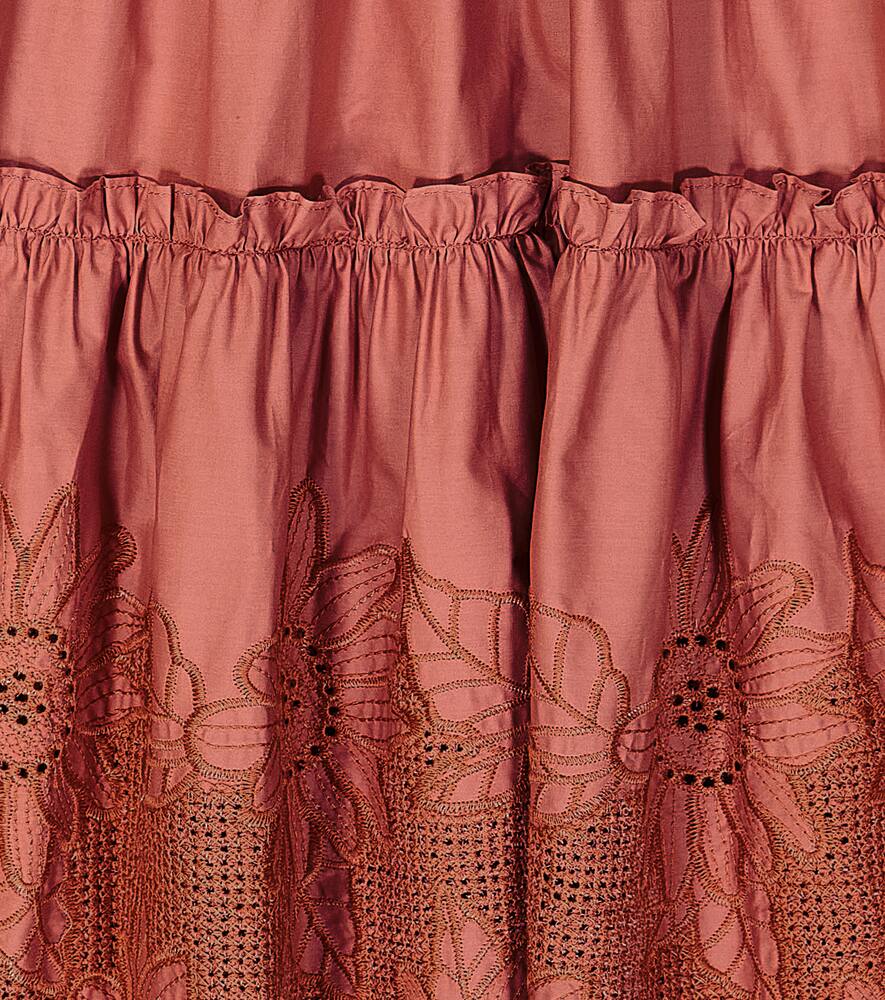 C'era Una Volta Christina embroidered cotton dress