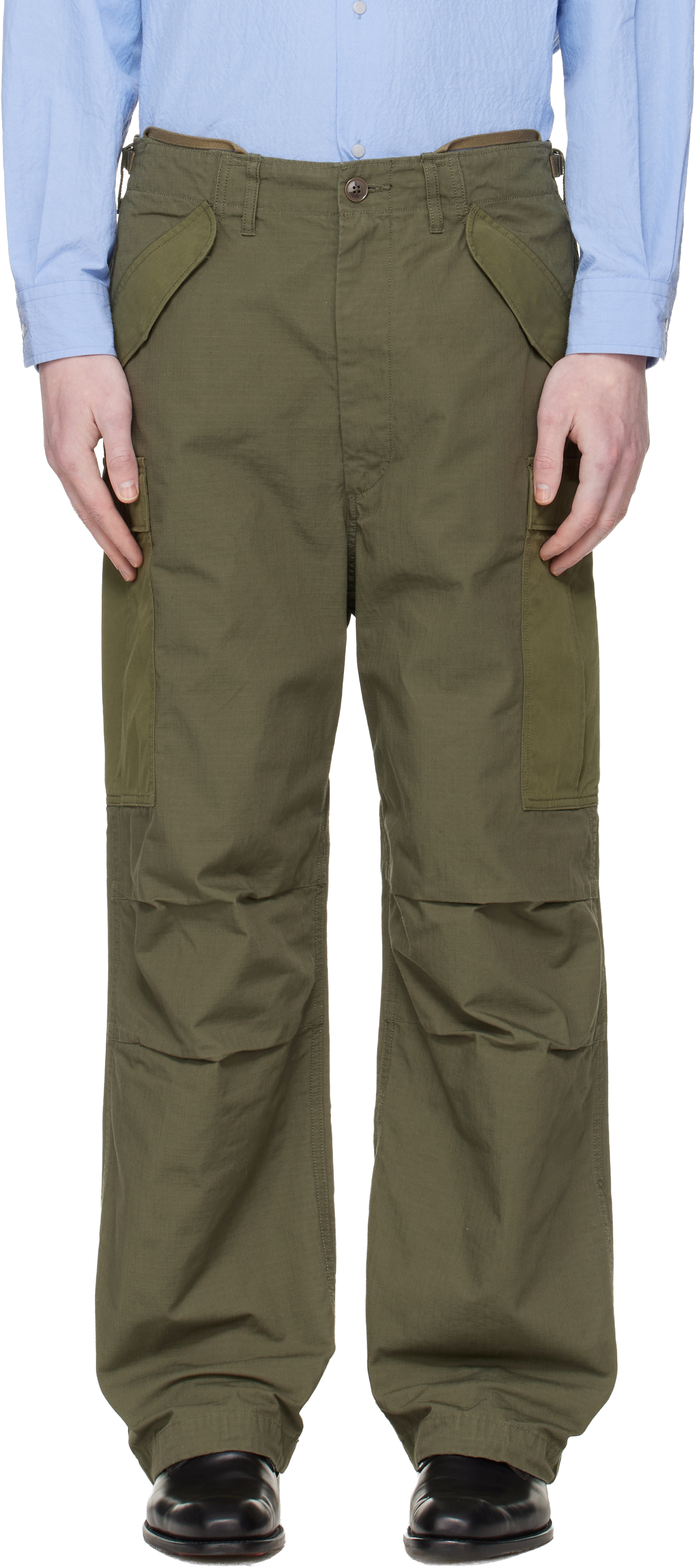 Khaki Ripstop Cargo Pants