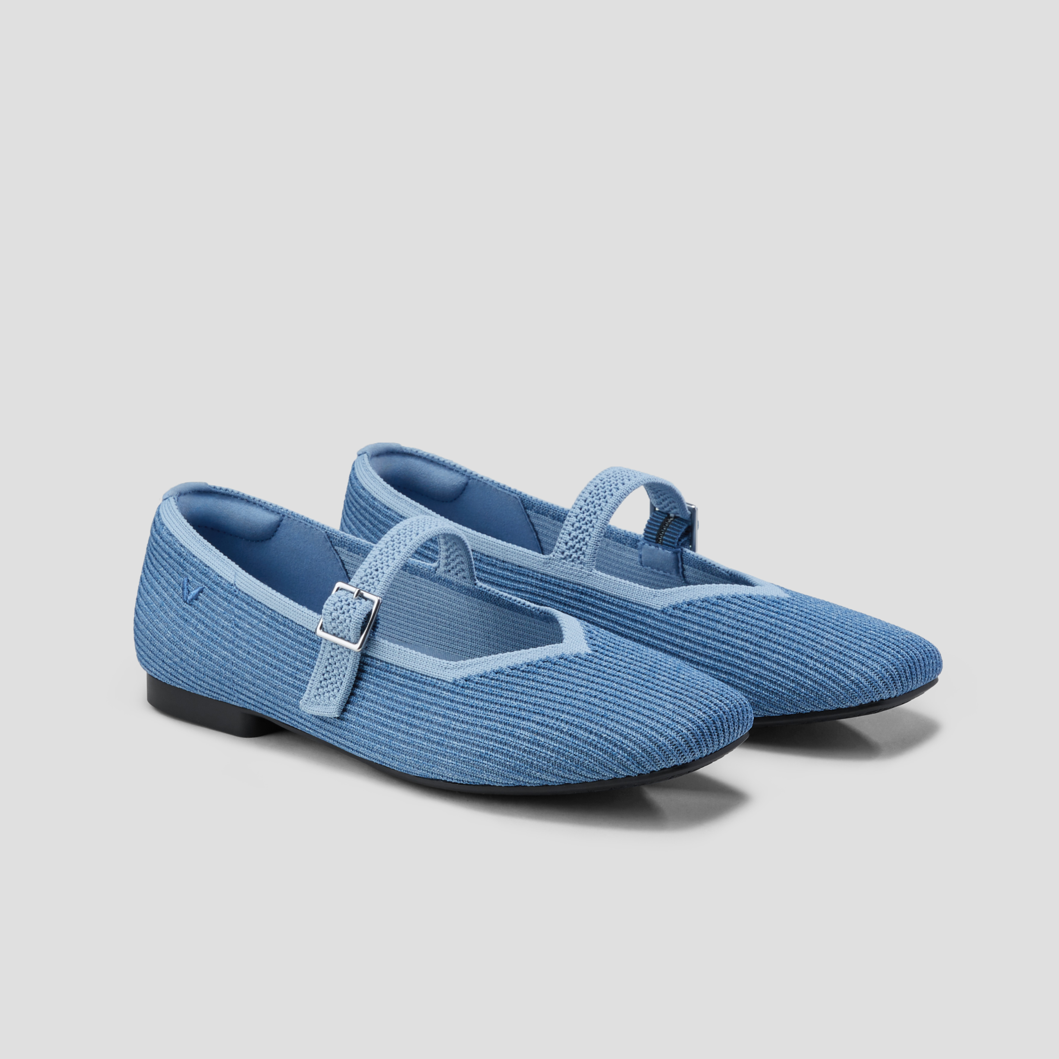 VIVAIA Square-Toe Mary-Jane Margot Mary-Jane|DENIM BLUE
