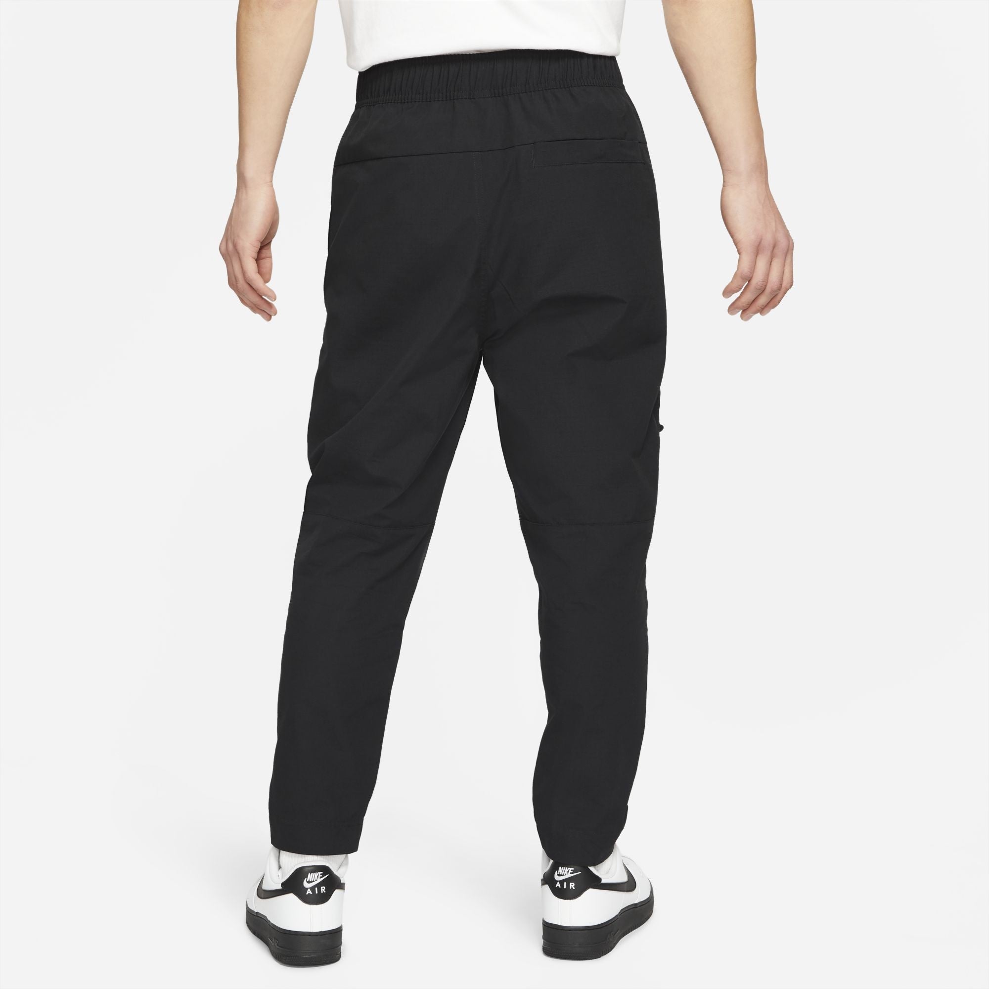 City Made Cargo Logo Casual Sports Long Pants Black