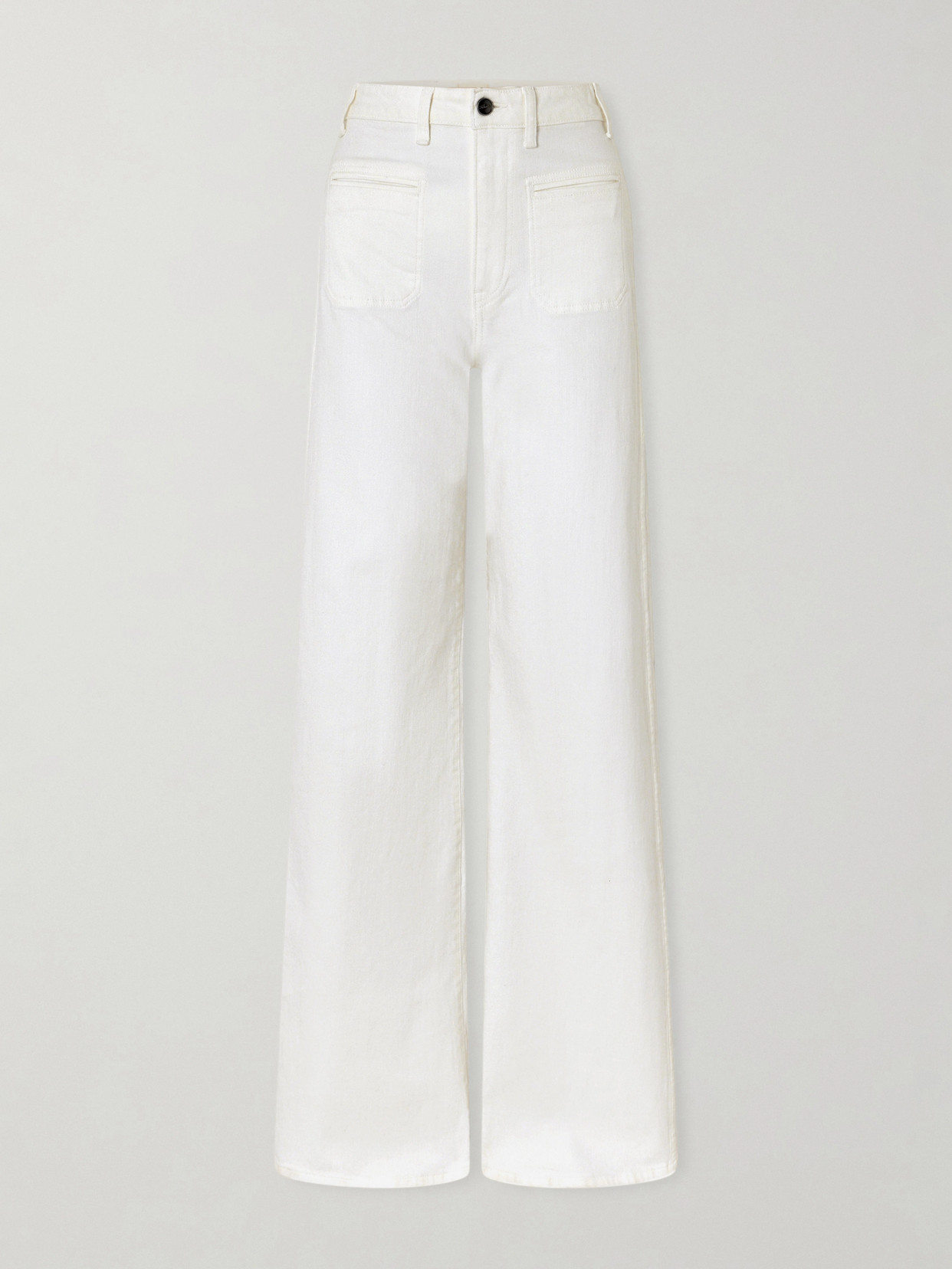 Delmonico High-rise Wide-leg Jeans - White